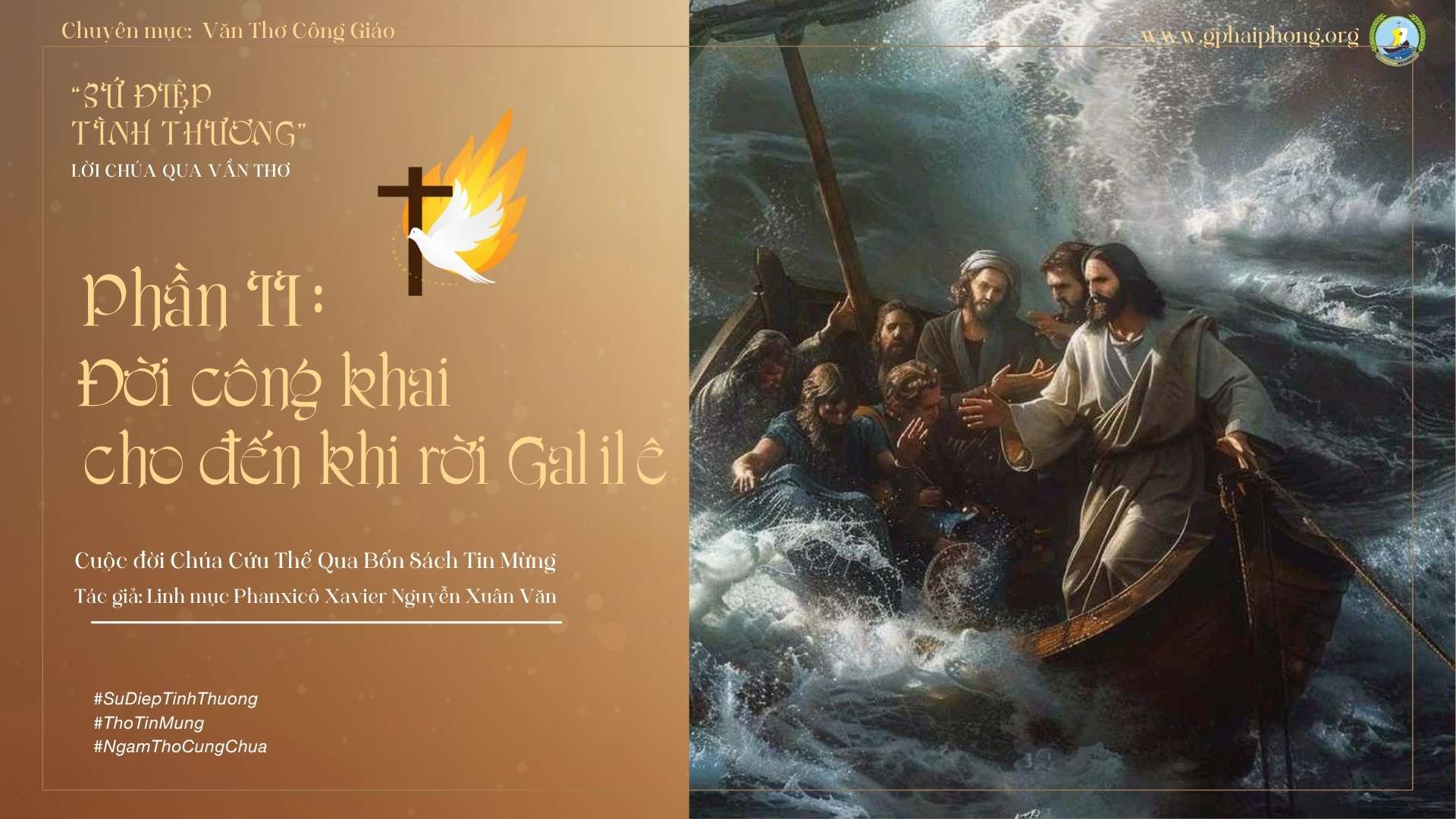 Bài 56 : Ngâm thơ "Sóng gió yên lặng"_Trích Sứ Điệp Tình Thương-Lm Fx Nguyễn Xuân Văn